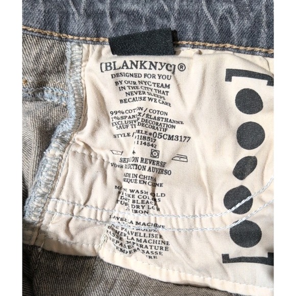 Blank NYC The Cooper Long Slim Straight Gray Tuxedo Size 27 - Picture 6 of 7